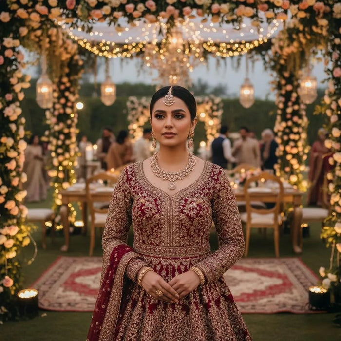 Funky Zarcon Crystal Zarcon Bridal Set New Style Wedding Party Wear