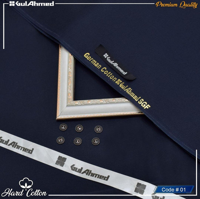 Men’s Unstitched Hard Cotton Plain Suit