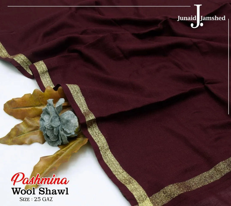 Women's Pashmina Wool Zari Tilla Shawl